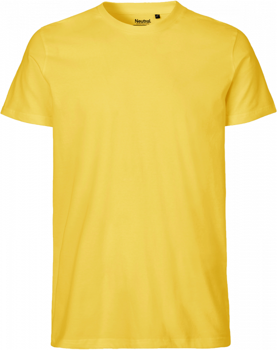Neutral - Økologisk Fit Bomulds T-Shirt - Yellow