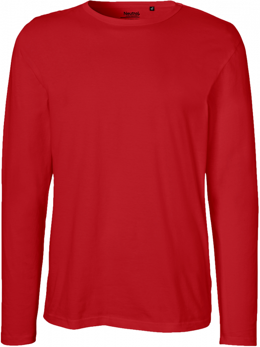 Neutral - Økologisk Langærmet Bomulds T-Shirt - Rød