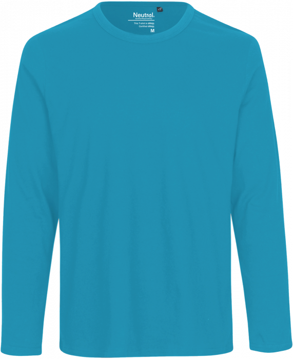 Neutral - Økologisk Langærmet Bomulds T-Shirt - Sapphire