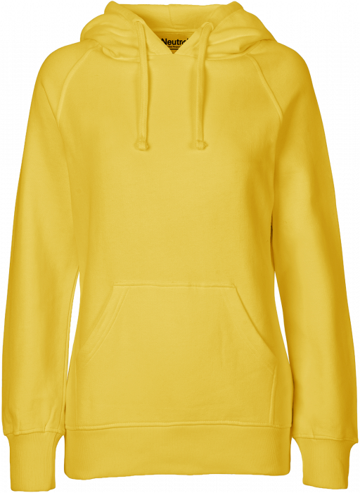 Neutral - Økologisk Bomuldshoodie Dame - Yellow